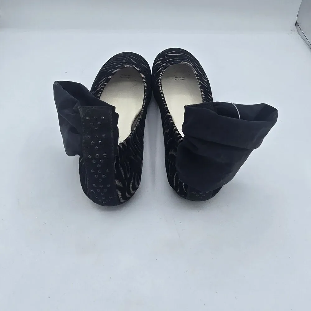 Primigi Shoes Youth Girls 35 Fashion Ankle Strap Dress Ballet flats Black Gold
